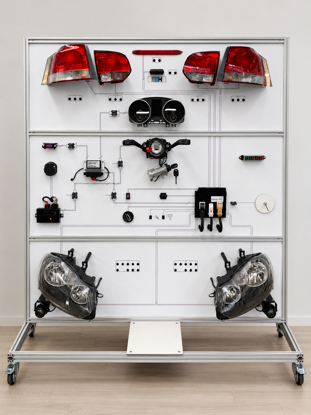 Fahrbarer VW Golf VI Schulungsstand für KFZ-Elektrik und Elektronik