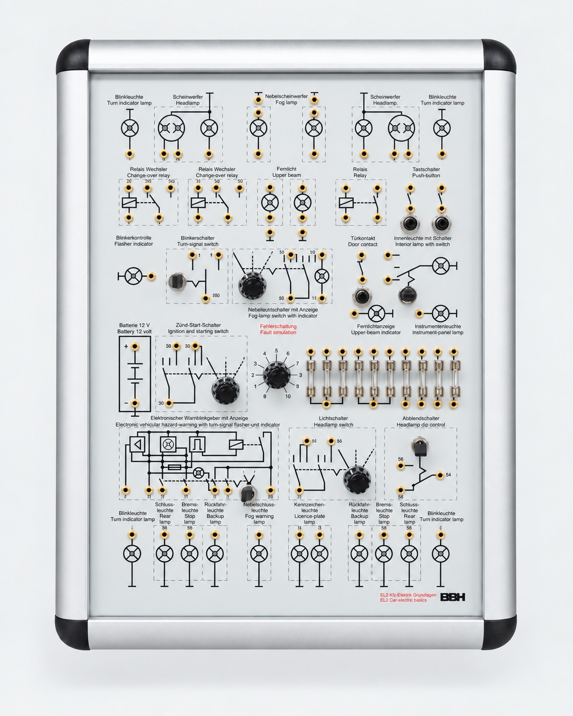 Automotive electrical student trainer EL2, item 0000 8120